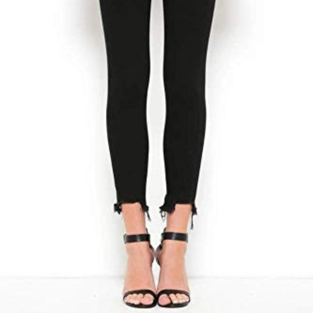 Hidden Jeans Black Frayed Hem Skinny